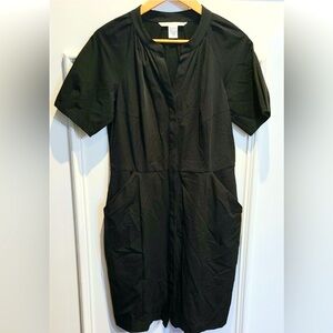 DVF black stretch cocktail dress